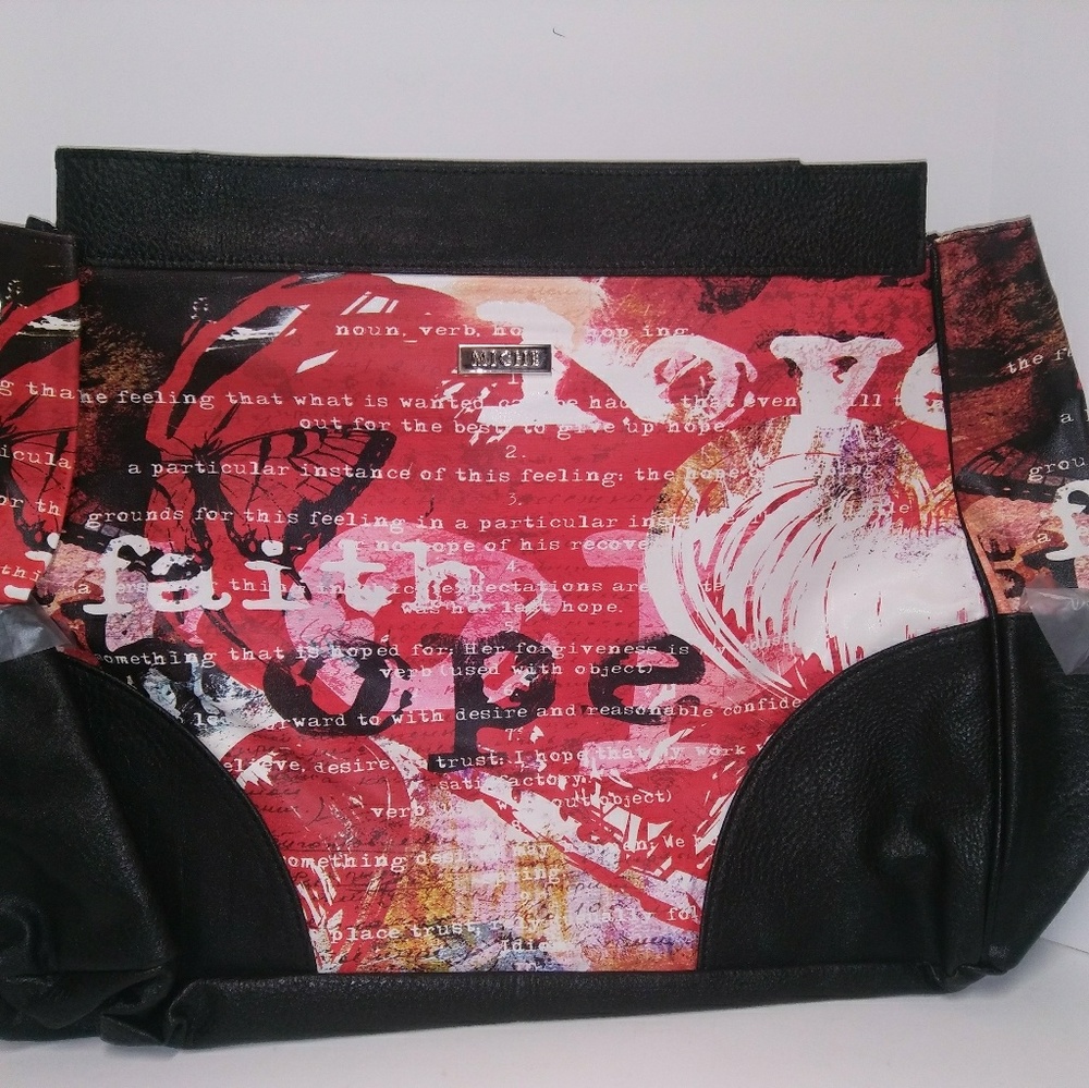 Miche Prima Hope Shell.  Red/Black with lettering